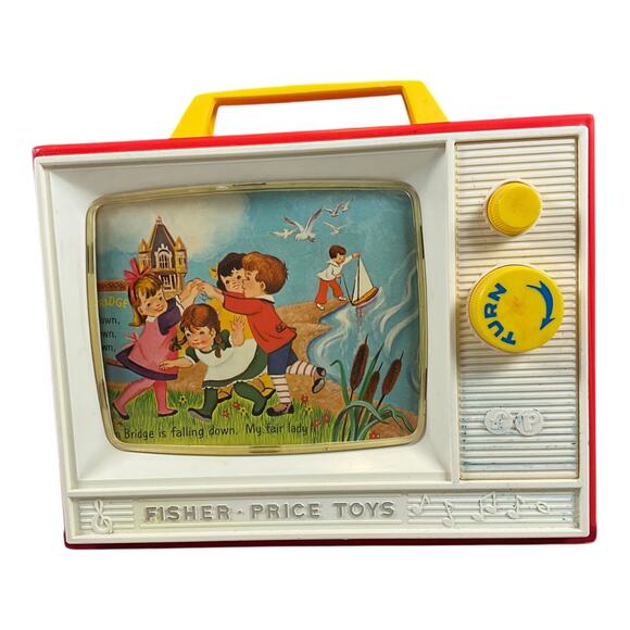 Fisher-Price Movie Viewer Theater 2 Films London Bridge Row Row Row Your Boat - Picture 2 of 13